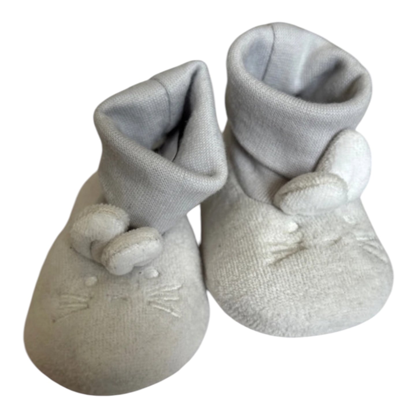 Lot 2 paires de chaussons 0/3 mois