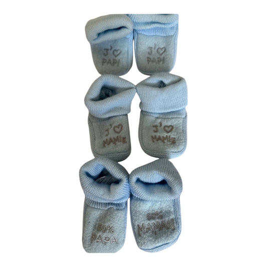 Lot 3 paires de chaussons - Naissance