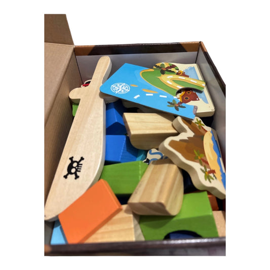 Jeu de construction en bois
